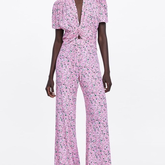 Zara flared floral pants - Picture 2 of 5